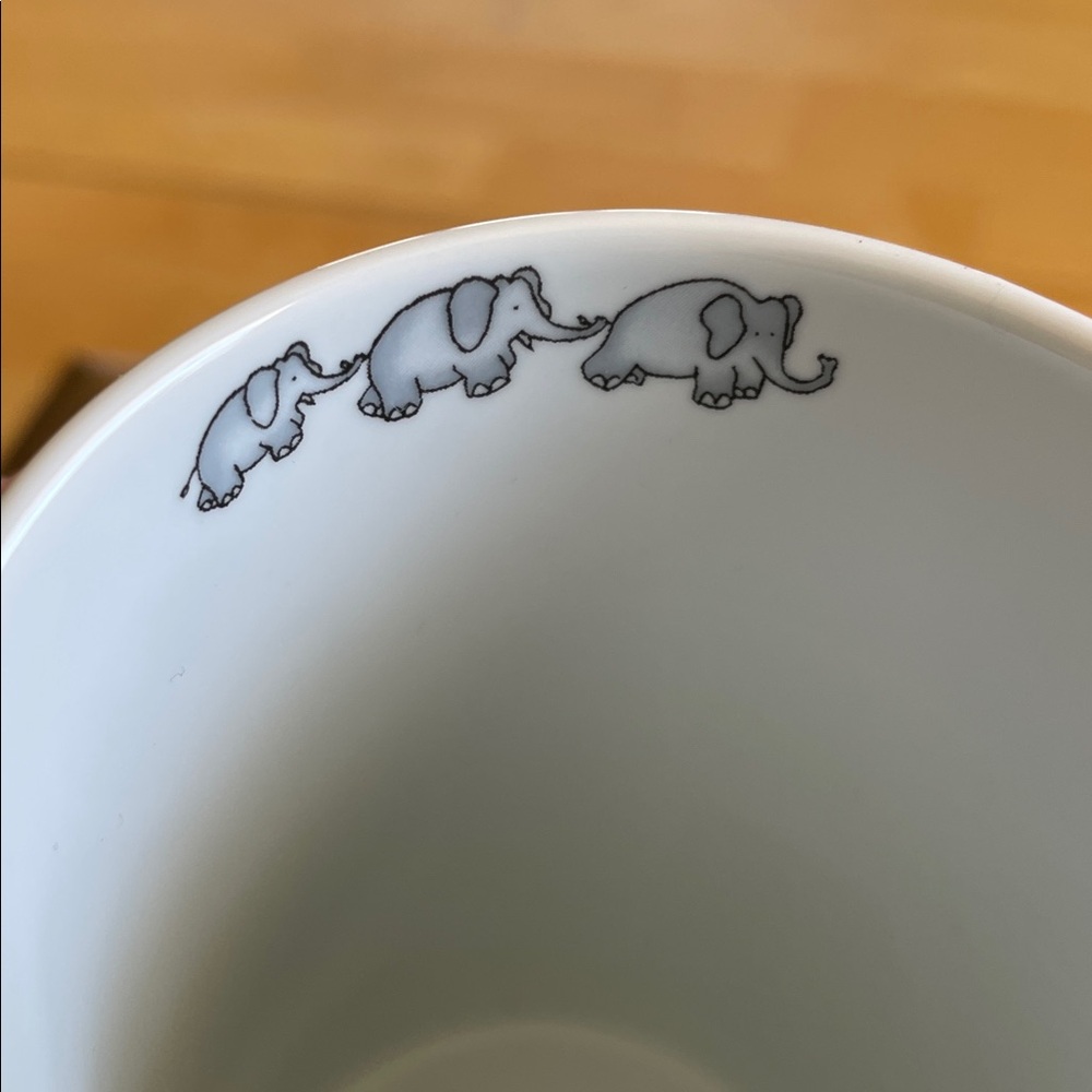Blue Elephant Pattern Ceramic Mug - Brand Unspecified - Picture 8 of 9